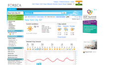 Desktop Screenshot of foreca.in