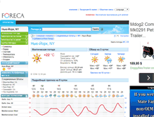 Tablet Screenshot of foreca.ru