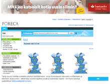 Tablet Screenshot of foreca.fi