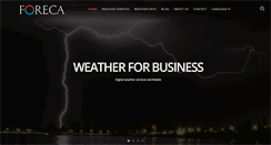 Desktop Screenshot of corporate.foreca.com
