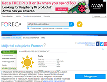 Tablet Screenshot of foreca.hu